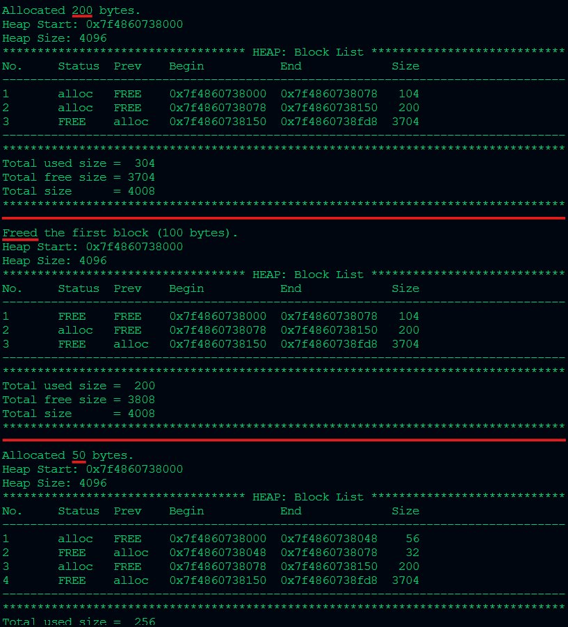 Dynamic Memory Allocator